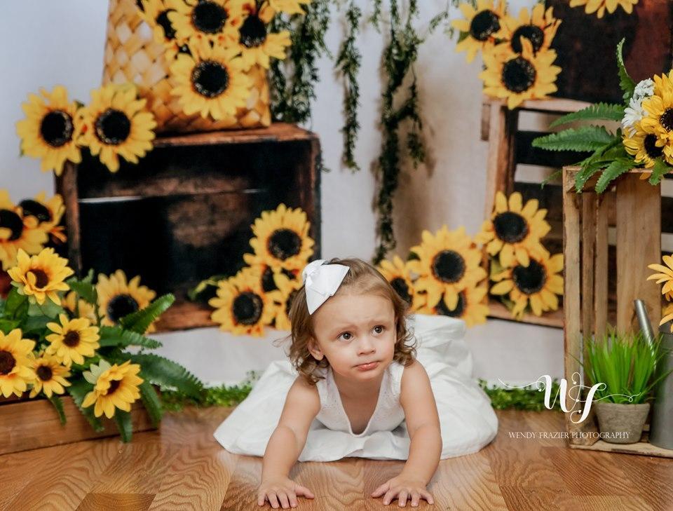 Kate Sunflower Summer Backdrop for Photography Designed by Keerstan Jessop - Kate Backdrop AU