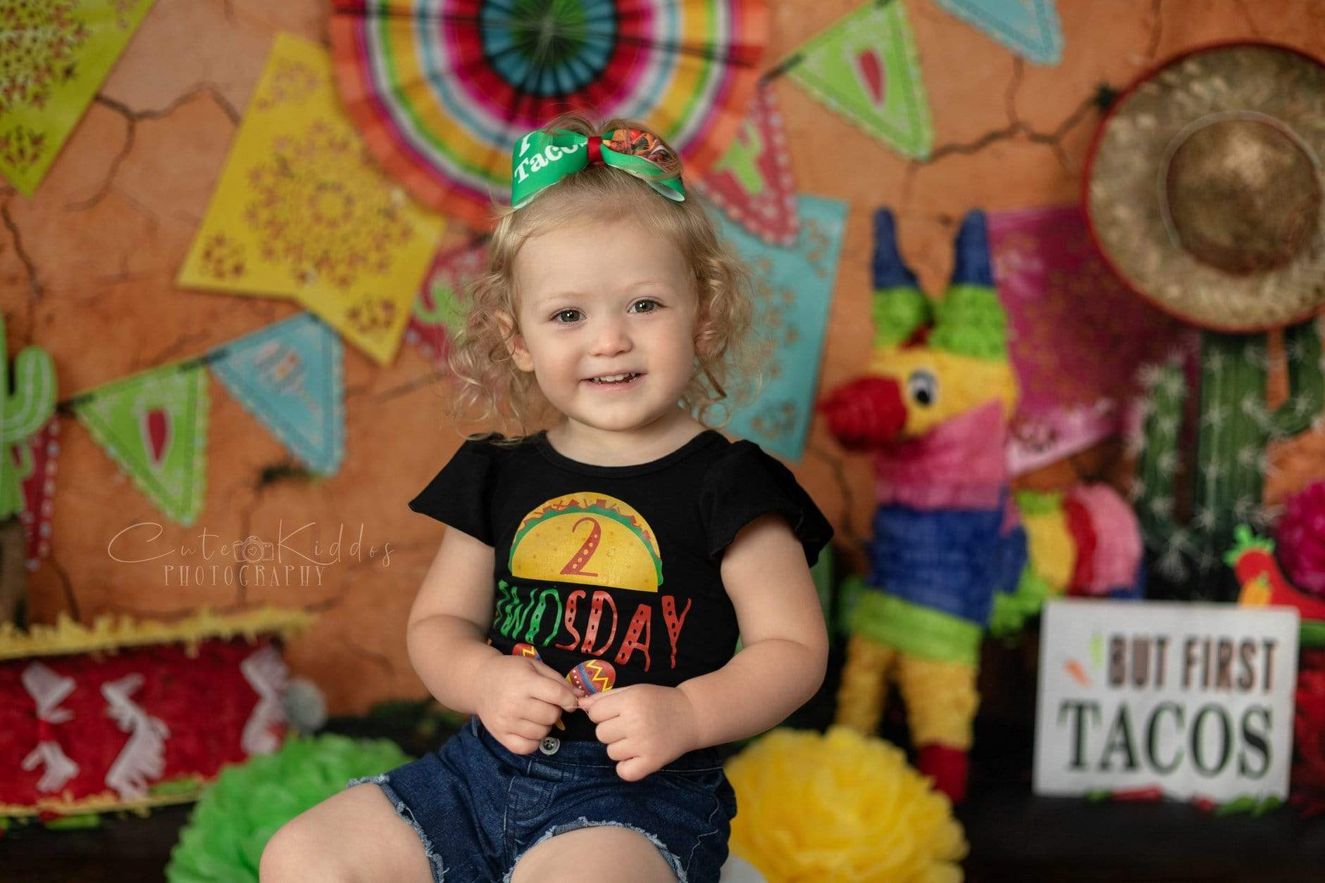Kate Children's Playground With Banners Backdrop Cinco De Mayo - Kate Backdrop AU