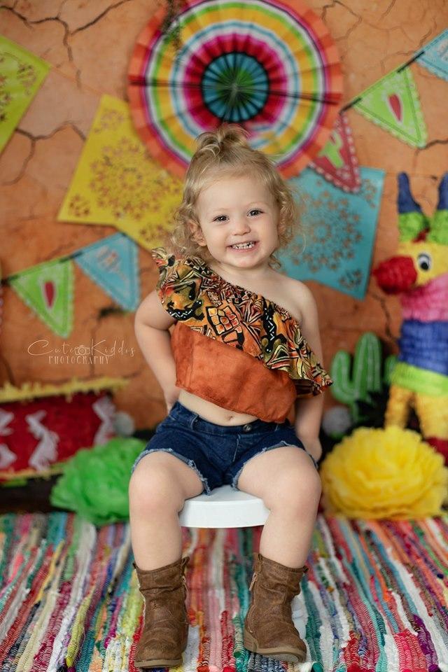 Kate Children's Playground With Banners Backdrop Cinco De Mayo - Kate Backdrop AU