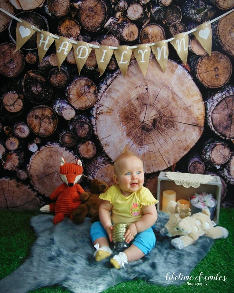 Kate Autumn Wooden Pile Backdrop for Photography Designed By Moements Photography