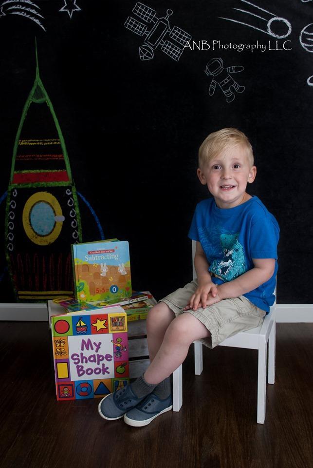 Kate Back to School Space Backdrop for Photography Designed by Marina Smith - Kate Backdrop AU