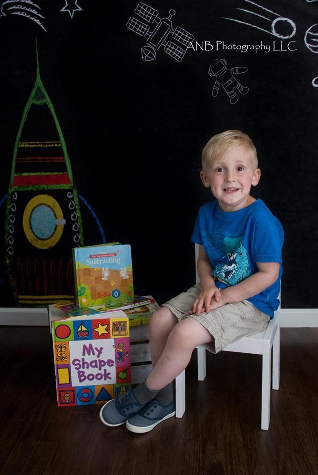 Kate Back to School Space Backdrop for Photography Designed by Marina Smith