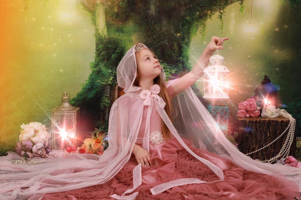 Kate Spirit Fairy Tree House Forest Children Backdrop for Photography Designed by JFCC