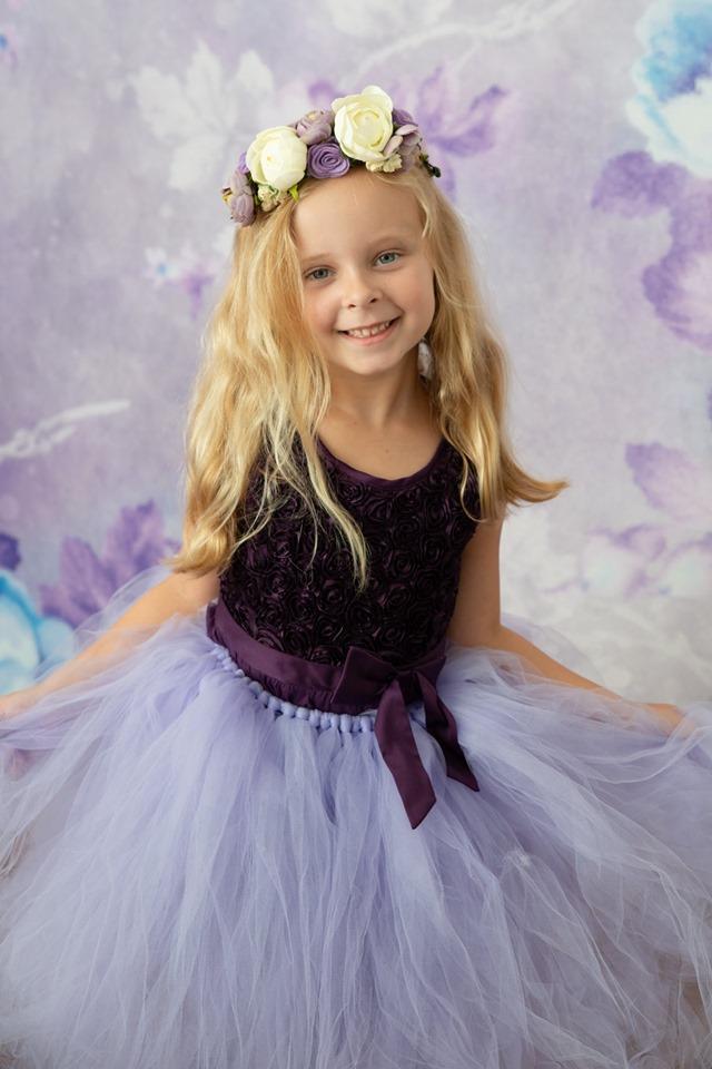 Kate Retro Blurry Bokeh Purple Flowers Backdrop for Photography Designed by JFCC - Kate Backdrop AU