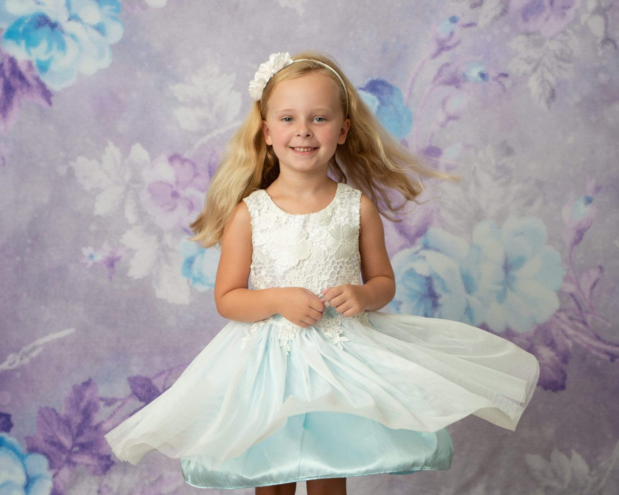 Kate Retro Blurry Bokeh Purple Flowers Backdrop for Photography Designed by JFCC - Kate Backdrop AU