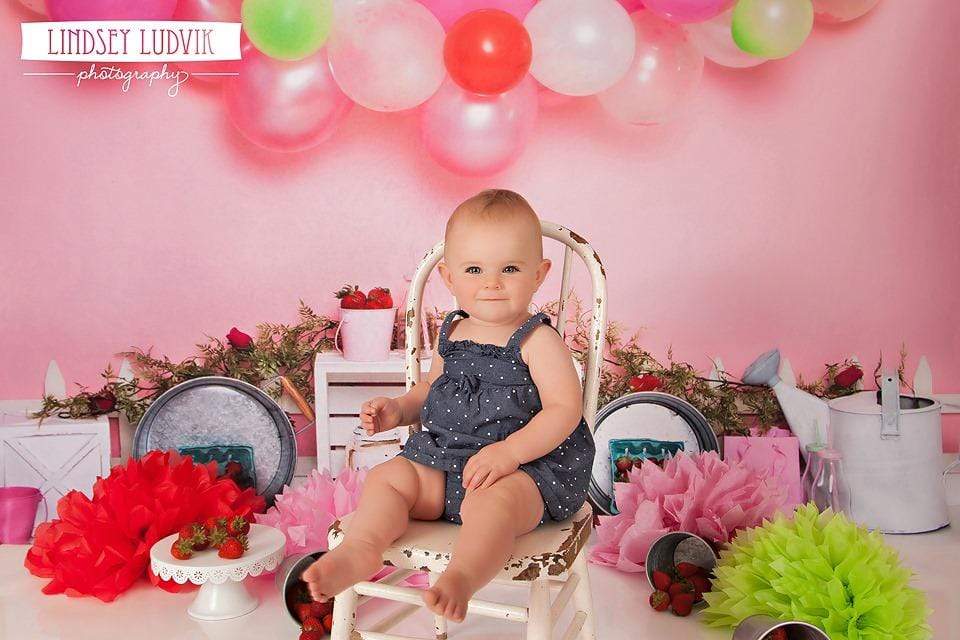 Kate Strawberry Fields Children Backdrop for Photography Designed By Erin Larkins