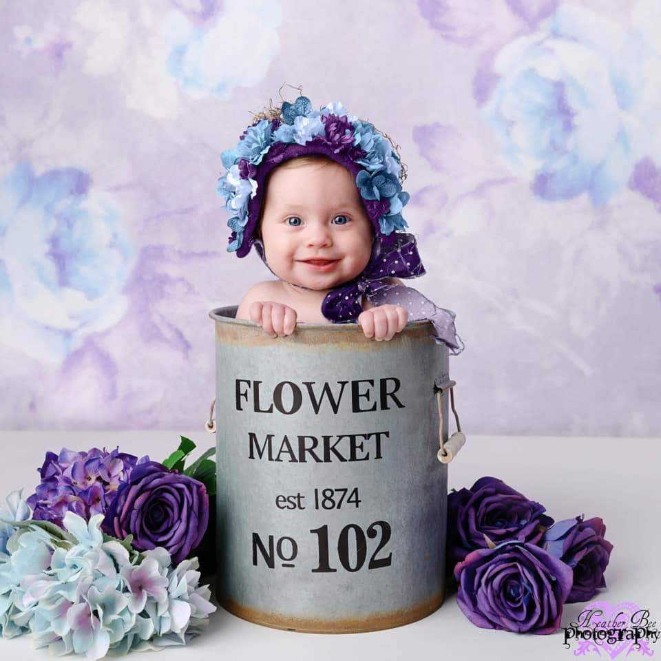 Kate Retro Blurry Bokeh Purple Flowers Backdrop for Photography Designed by JFCC - Kate Backdrop AU