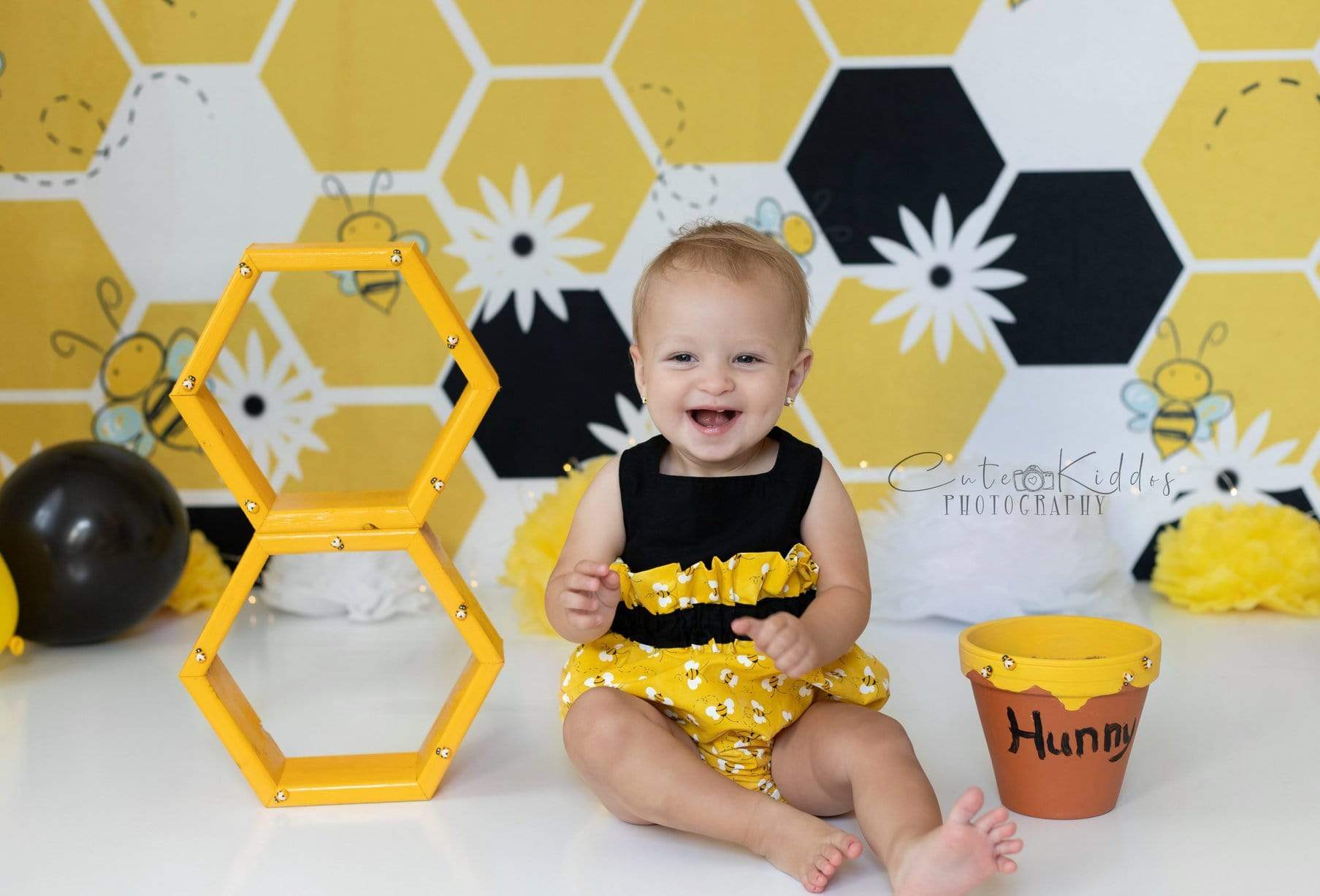 Kate Bumble Bee Summer Backdrop for Photography Designed by Megan Leigh Photography