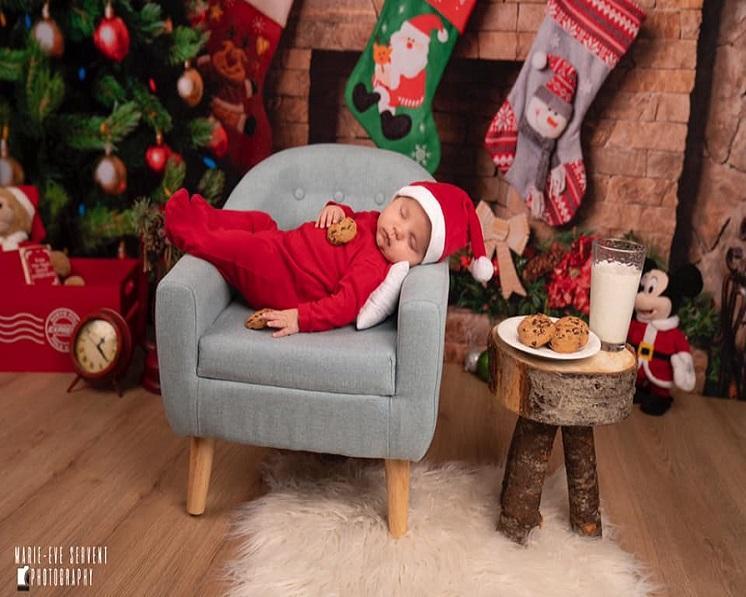 Kate Christmas Socks Background Photography Backdrop - Kate Backdrop AU