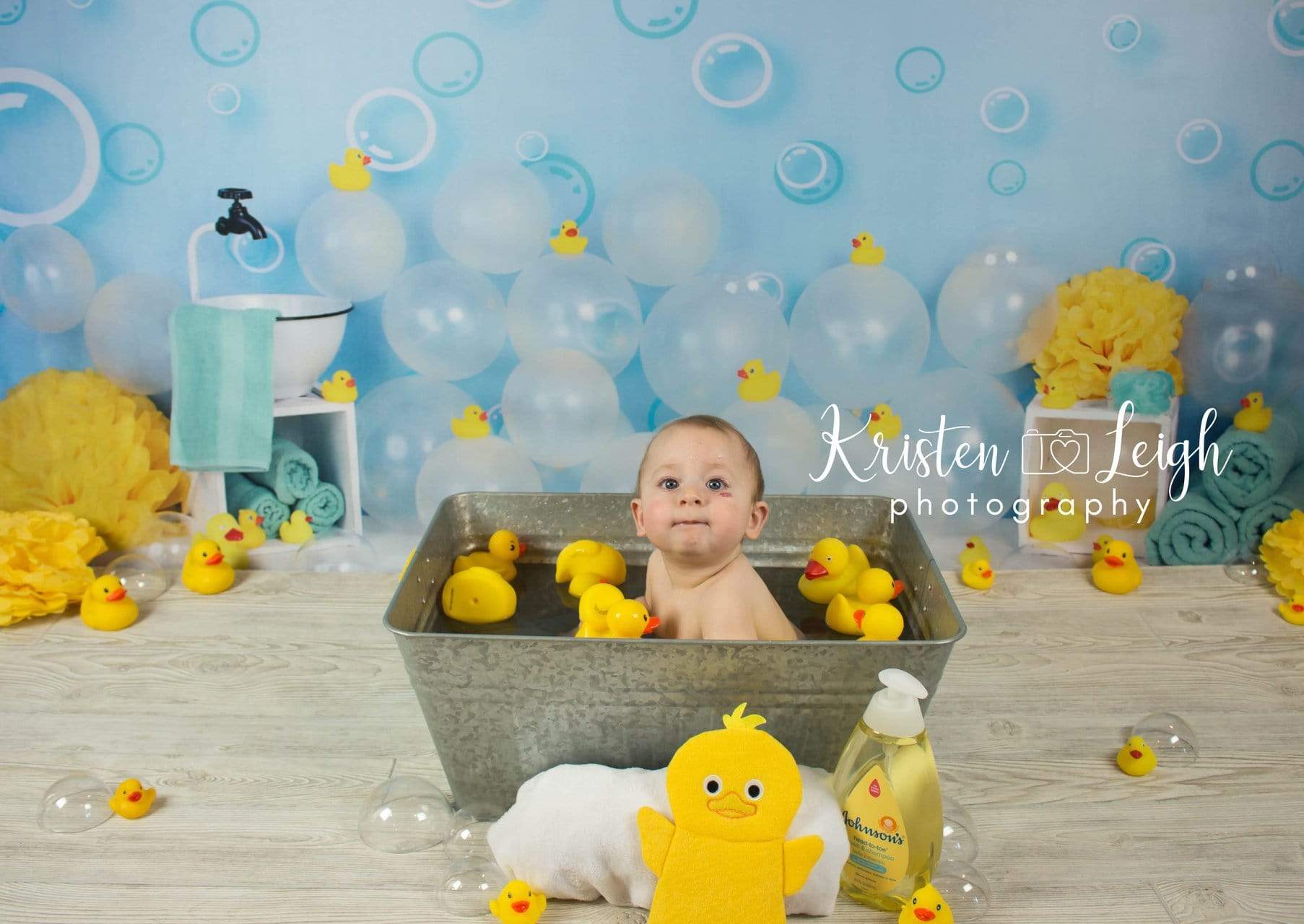 Kate Yellow Rubber Duck Children Backdrop - Kate Backdrop AU
