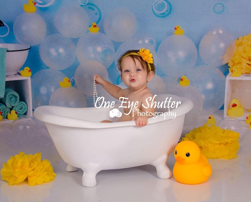 Kate Yellow Rubber Duck Children Backdrop - Kate Backdrop AU
