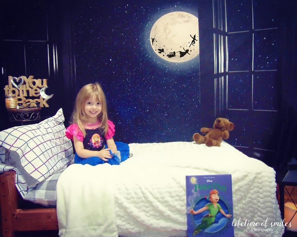 Kate Window Night with Moon and Star View Backdrop Designed By Jerry_Sina - Kate Backdrop AU