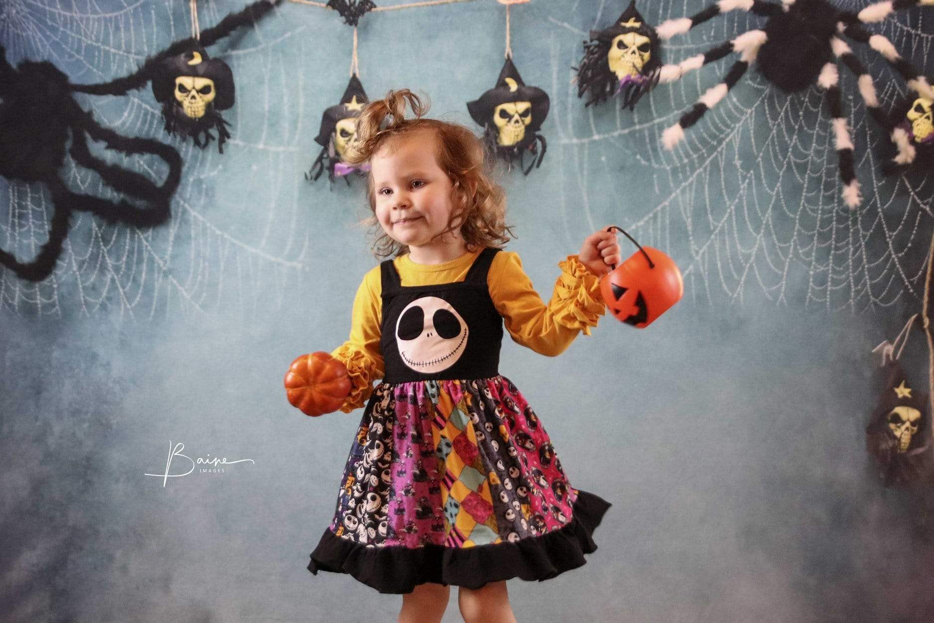 Kate Halloween Spider Web Props Backdrop Photography Designed By Jerry_Sina