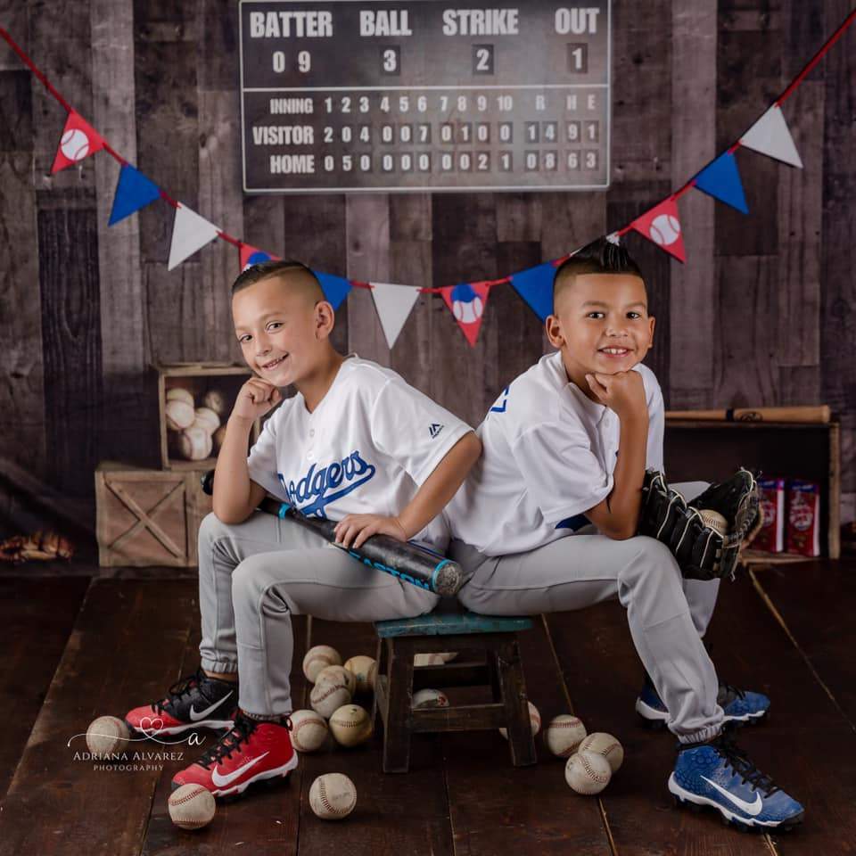 Kate Vintage Baseball with Scoreboard Sport Backdrop for Photography Designed By Mandy Ringe Photography - Kate Backdrop AU