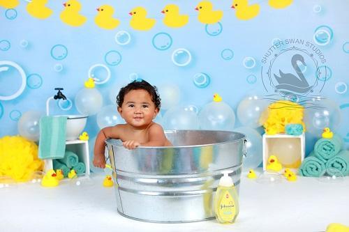 Kate Yellow Rubber Duck Children Backdrop - Kate Backdrop AU