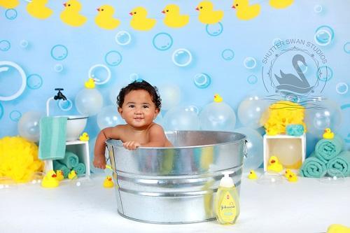 Kate Yellow Rubber Duck Children Backdrop