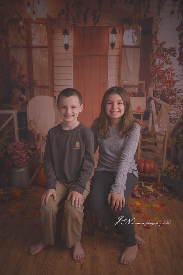 Kate Autumn Leaves Pumpkin Thanksgiving Day Backdrop for Photography - Kate Backdrop AU