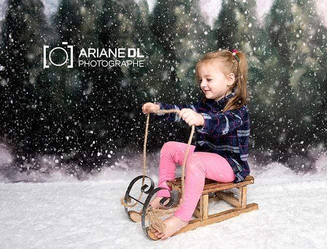 Kate Dazzling Winter Snowy Forest Backdrop for Photography Designed by Modest Brushes - Kate Backdrop AU