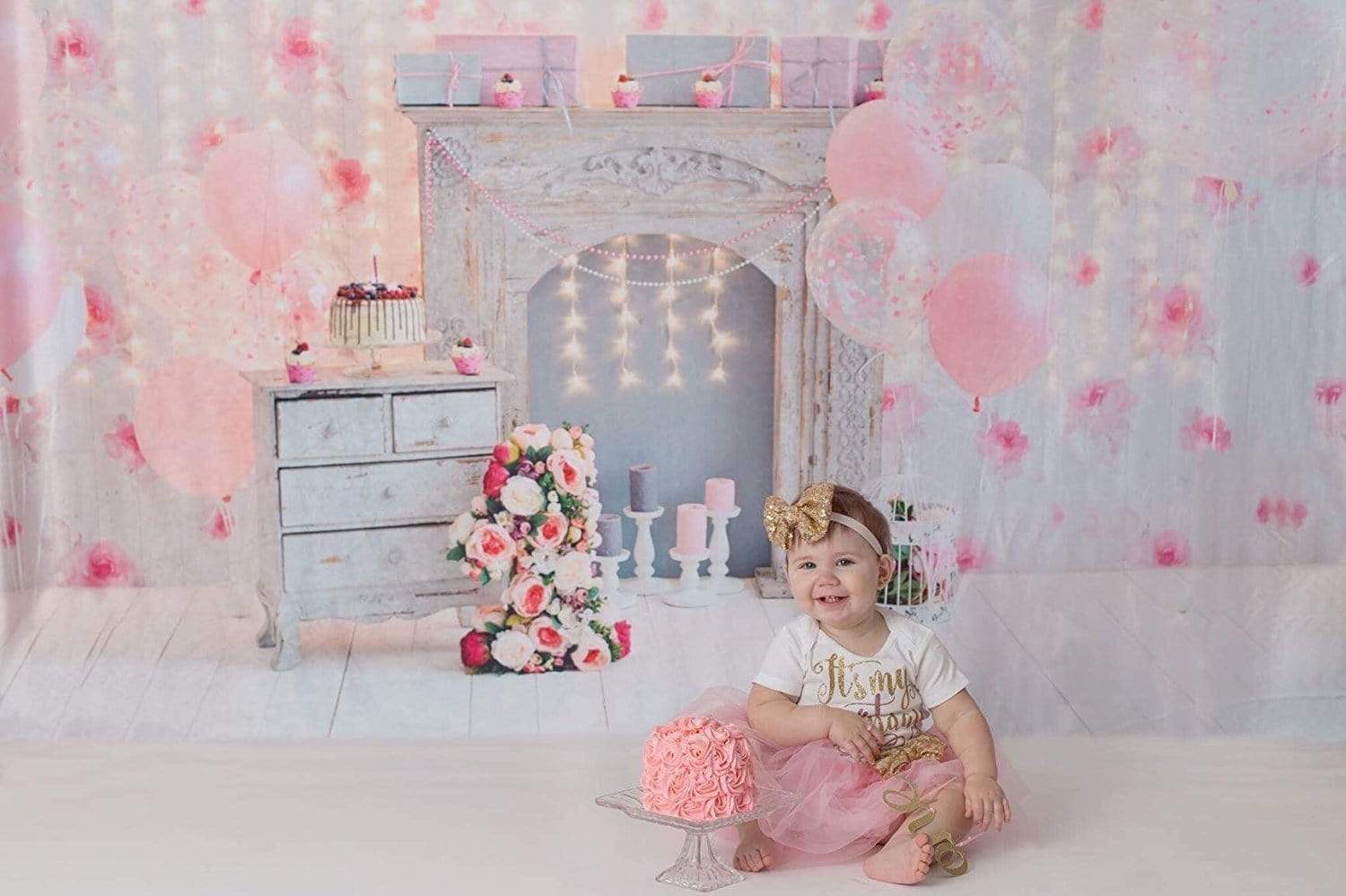 Katebackdrop£ºKate Cake Smash For Party Photography 1st birthday Backdrop