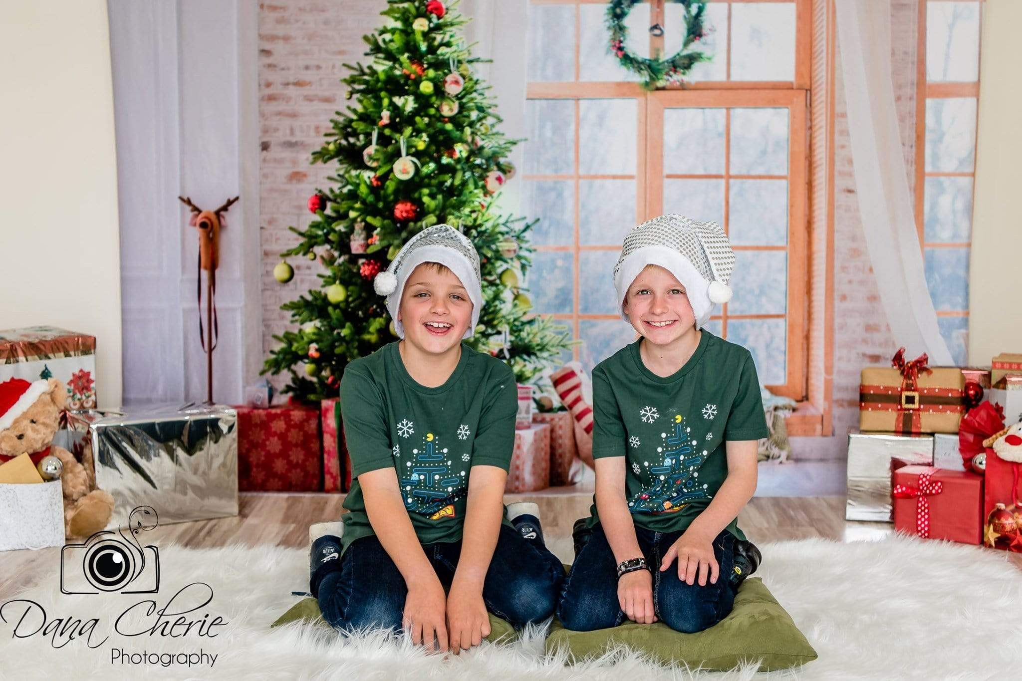 Kate Christmas Gifts Room Decoration Window View Backdrop - Kate Backdrop AU