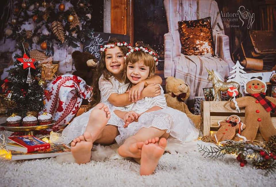 Kate Vintage Christmas Backdrop for Family Photography