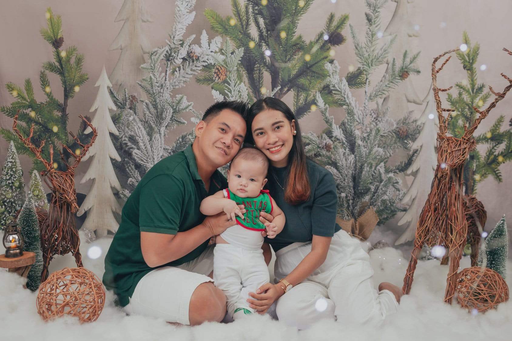 Kate Simple Christmas Trees Snowy Backdrop for Photography Designed By Mandy Ringe Photography - Kate Backdrop AU