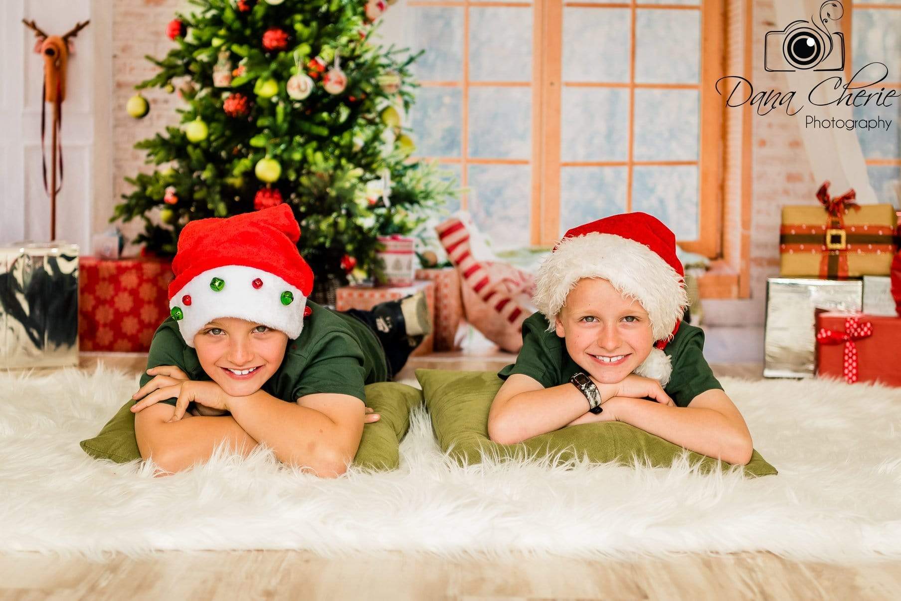 Kate Christmas Gifts Room Decoration Window View Backdrop - Kate Backdrop AU