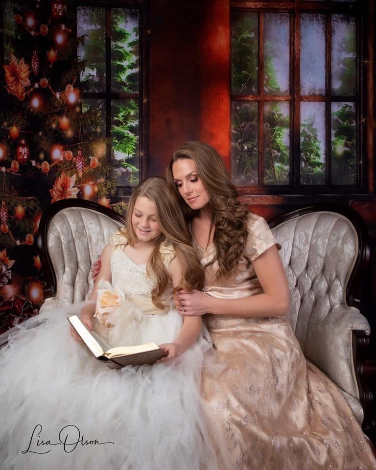 Kate Christmas Tree Photography Backdrop Piano Photo Background - Kate Backdrop AU
