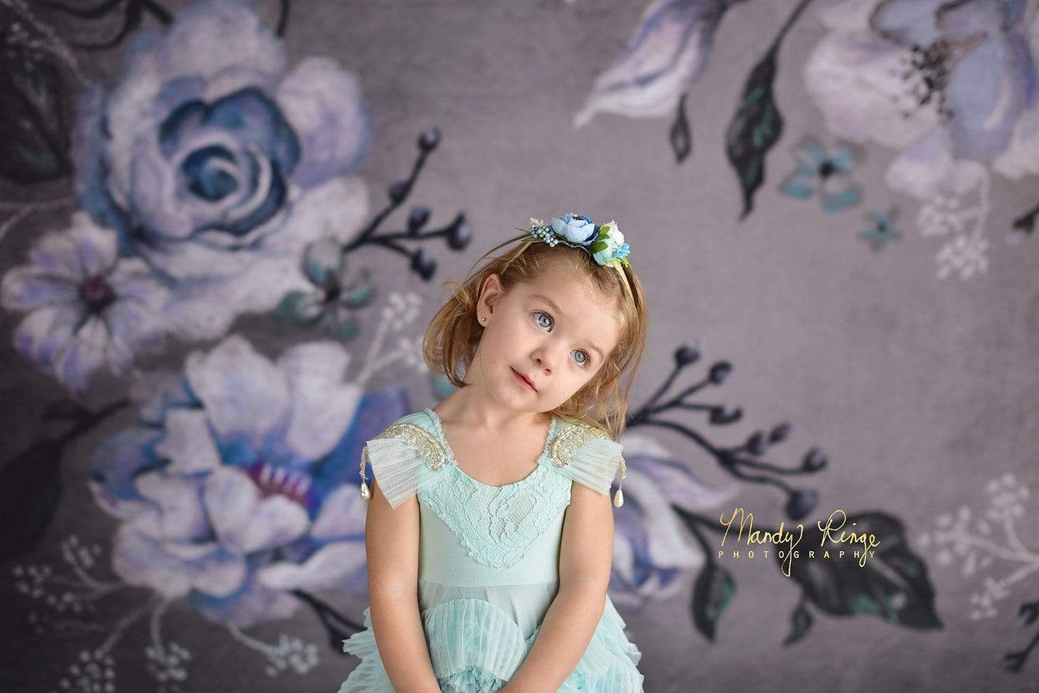 Kate Fine Art Winter Floral Backdrop Designed By Mandy Ringe Photography - Kate Backdrop AU