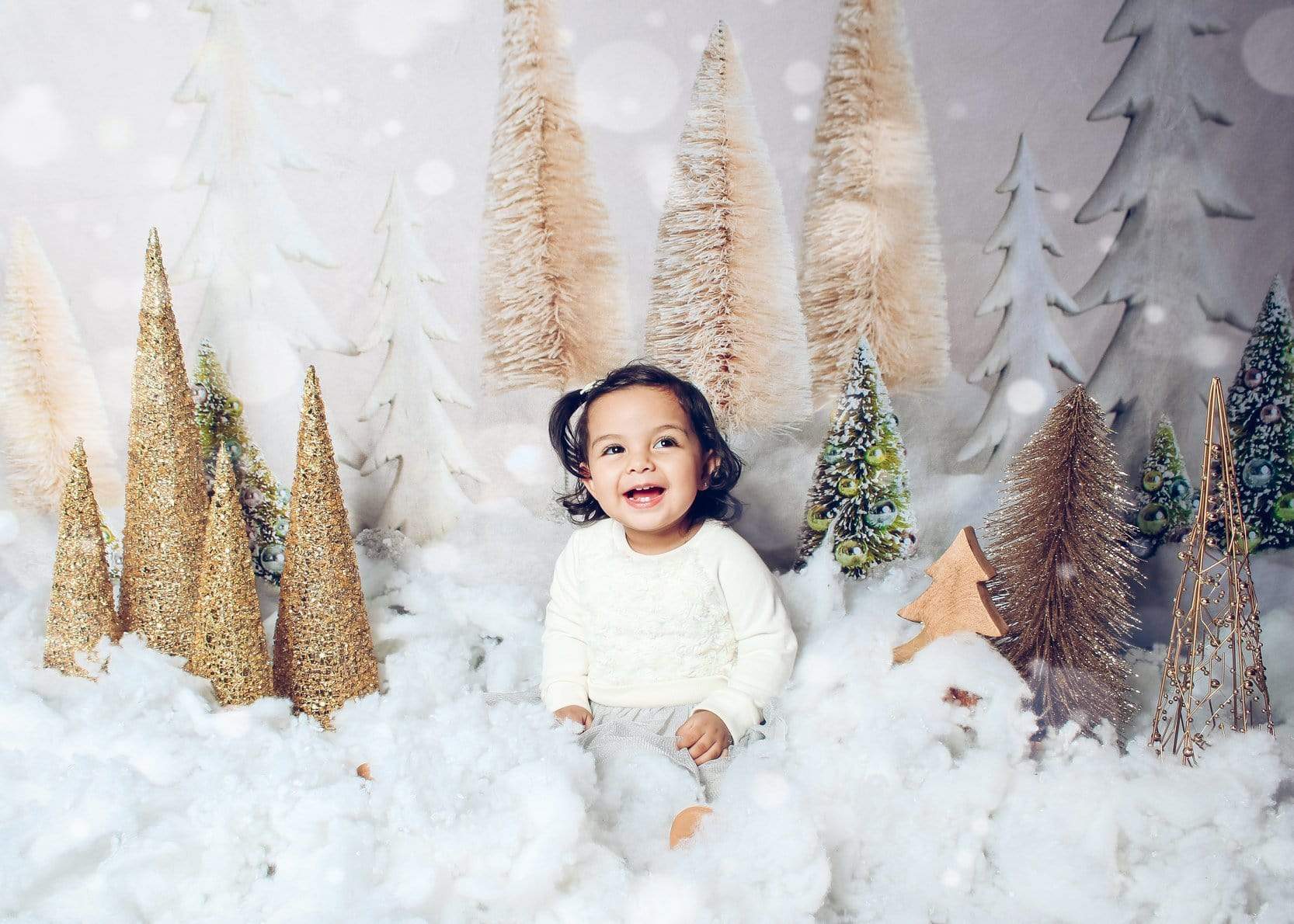 Kate Elegant Christmas Trees with Glitter Backdrop for Photography Designed By Mandy Ringe Photography - Kate Backdrop AU