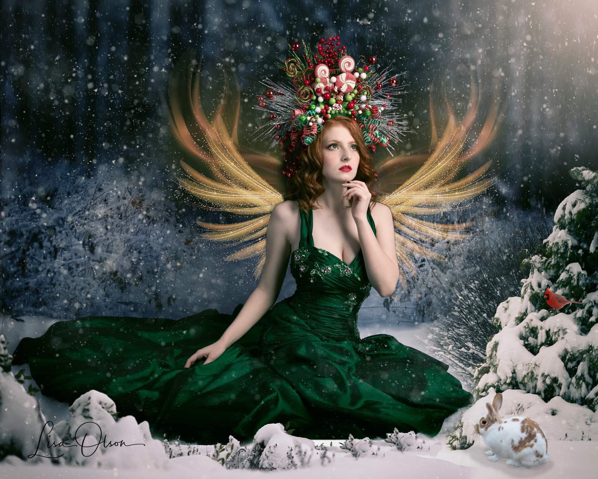 Kate Winter Snowy Forest Backdrop for Photography Designed By Jerry_Sina - Kate Backdrop AU