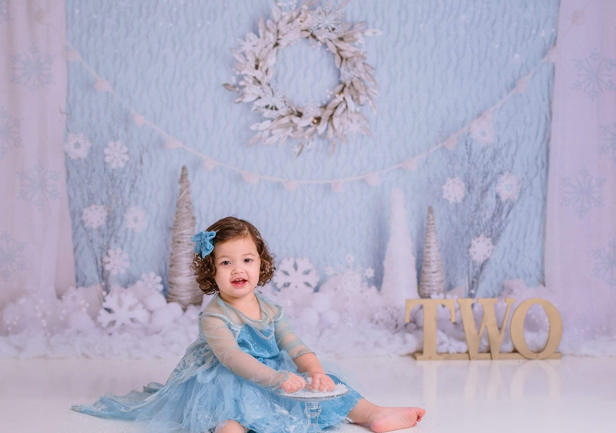 Kate Winter Onederland Snowflake Backdrop Designed By Mandy Ringe Photography