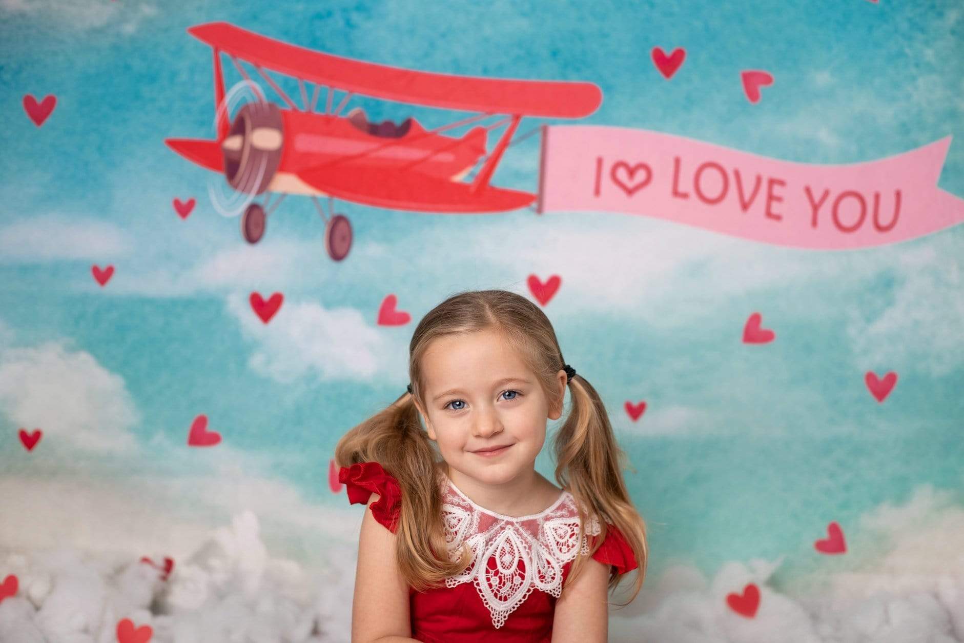 Kate Sky Love Plane Backdrop for Valentines designed by Jerry_Sina - Kate Backdrop AU
