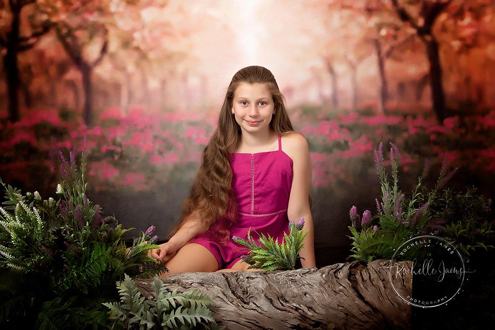 Kate Spring Cherry Blossoms Orchard Backdrop for Photography Designed by Lisa Granden - Kate Backdrop AU