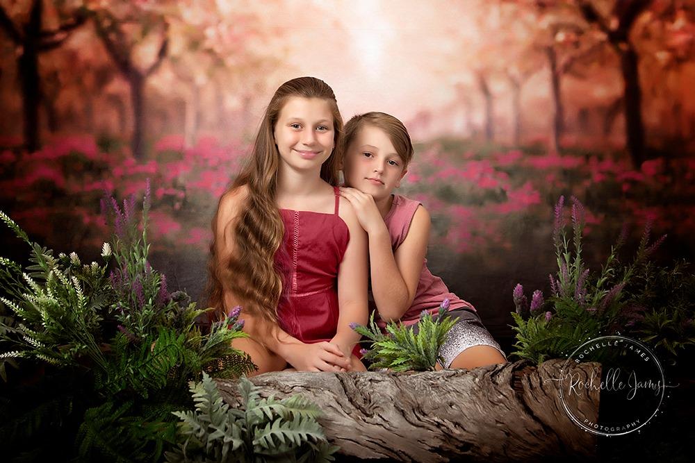 Kate Spring Cherry Blossoms Orchard Backdrop for Photography Designed by Lisa Granden