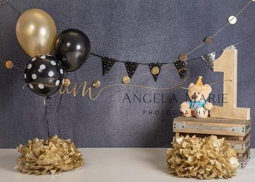 Kate 1st Birthday Cake Smash Balloons Decoration Backdrop Designed By Angela Marie Photography