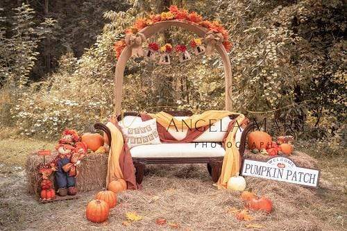 Kate Fall Thanksgiving Farm Pumpkins Backdrop Designed By Angela Marie Photography - Kate Backdrop AU