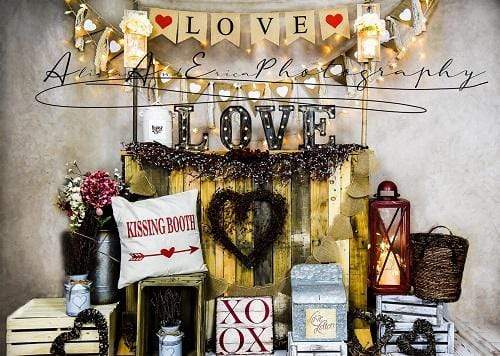 Kate Valentine's Day Love Backdrop Designed by AAE Photography