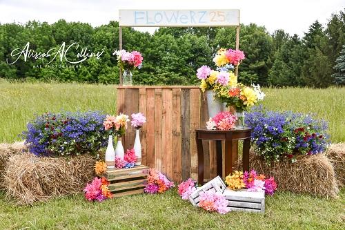 Kate Summer Backdrop Flower Stand Designed by AAE Photography