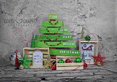 Kate Wooden Christmas Backdrop Designed by Amanda Moffatt