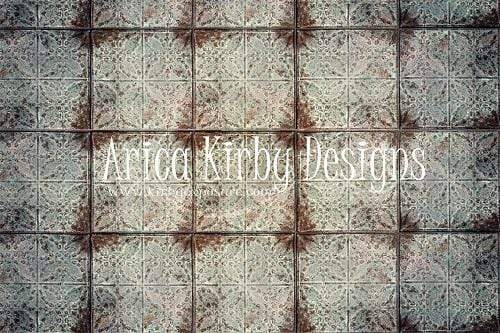 Kate Rusted White Tiles Backdrop Designed By Arica Kirby