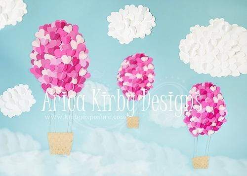 Kate Valentine's Day Heart Balloons Backdrop Designed By Arica Kirby