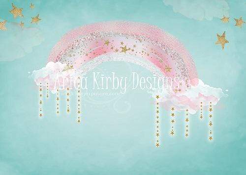 Kate Pink Rainbow Birthday Backdrop Designed By Arica Kirby