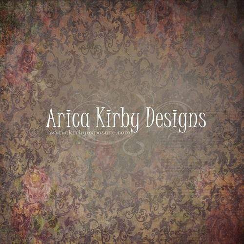 Kate Vintage Dark Floral Wall Backdrop designed by Arica Kirby