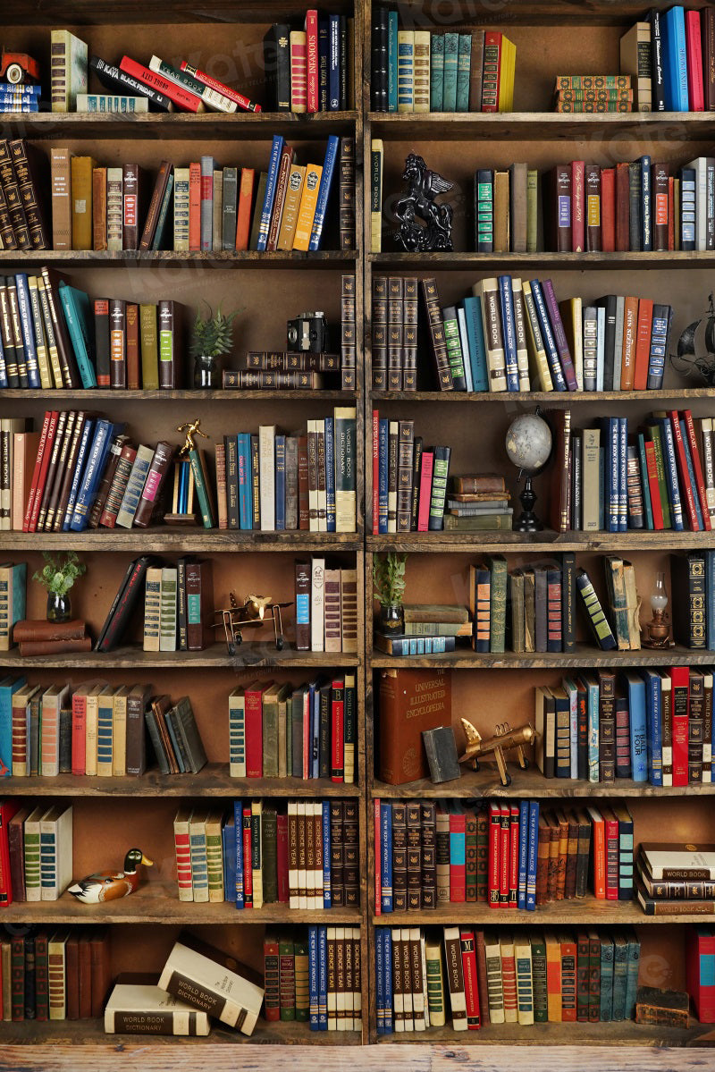Kate Bookshelf Back to School Children Backdrop Designed by Arica Kirby