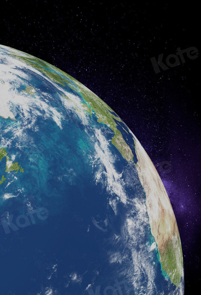 Kate Night Sky Earth Backdrop Designed by Chain Photography