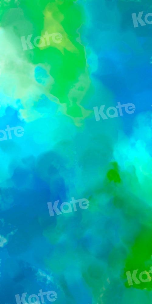 Kate Colorful Abstract Backdrop Blue Green Designed by Kate Image