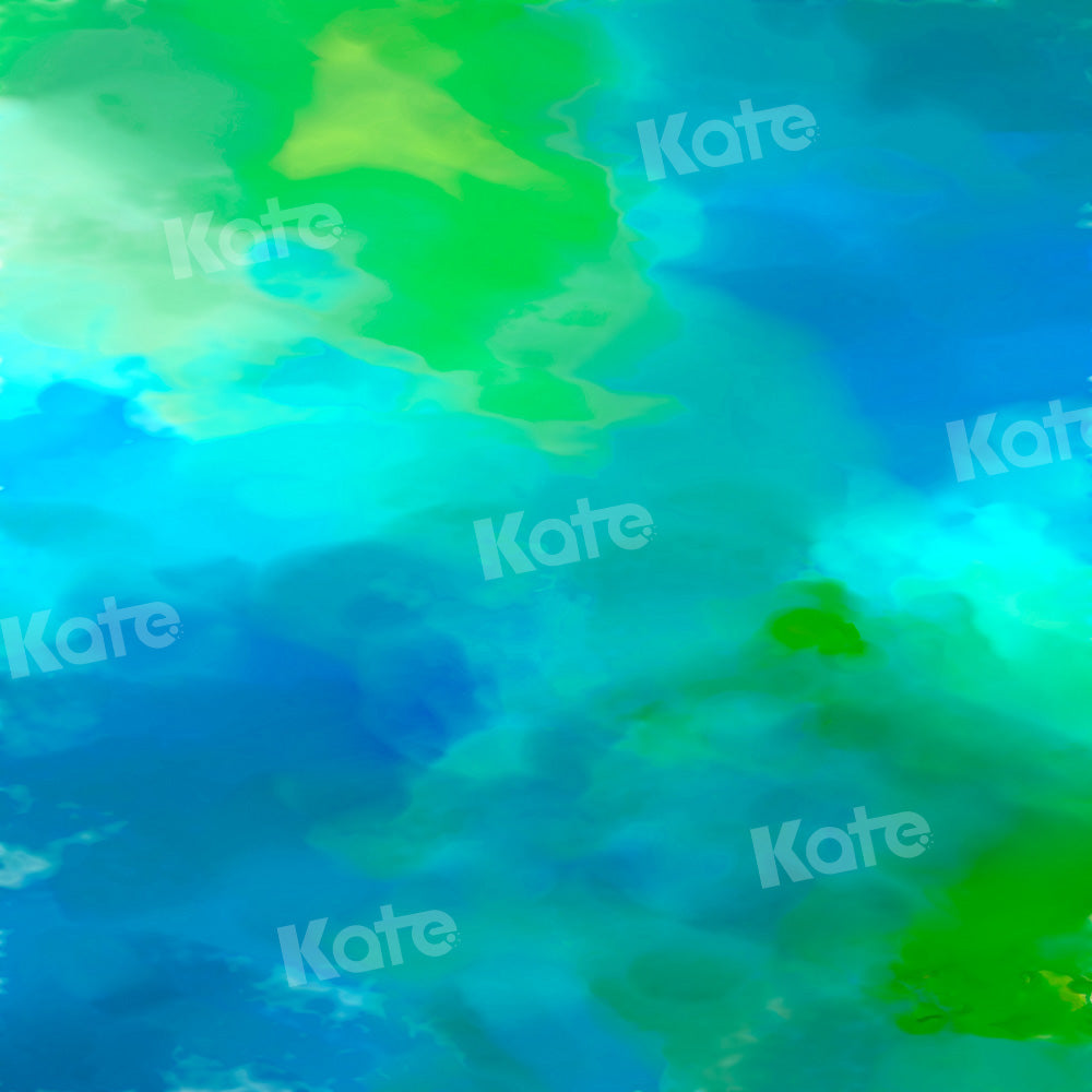 Kate Colorful Abstract Backdrop Blue Green Designed by Kate Image - Kate Backdrop AU