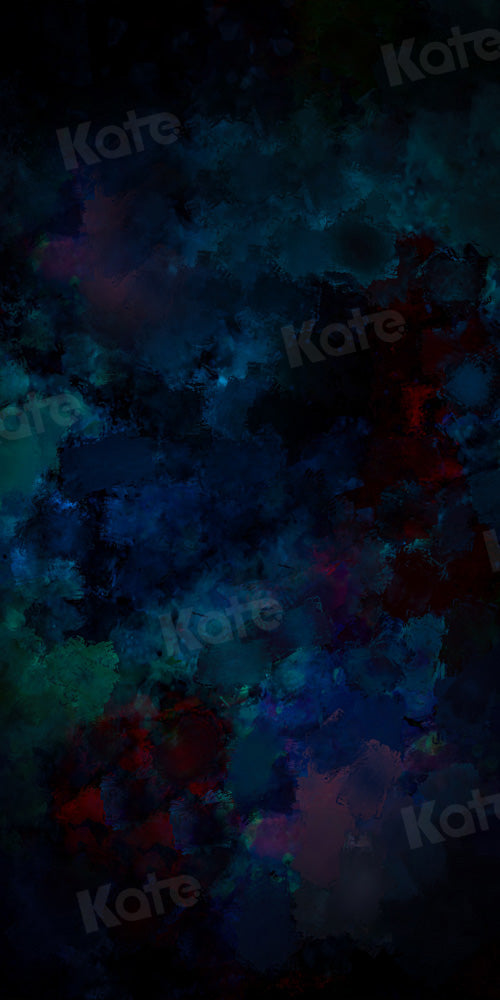 Kate Abstract Blue Green Red Blooming Backdrop Designed by Kate Image - Kate Backdrop AU