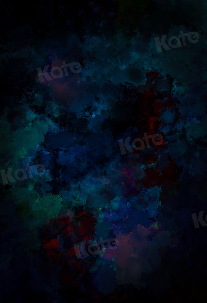 Kate Abstract Blue Green Red Blooming Backdrop Designed by Kate Image
